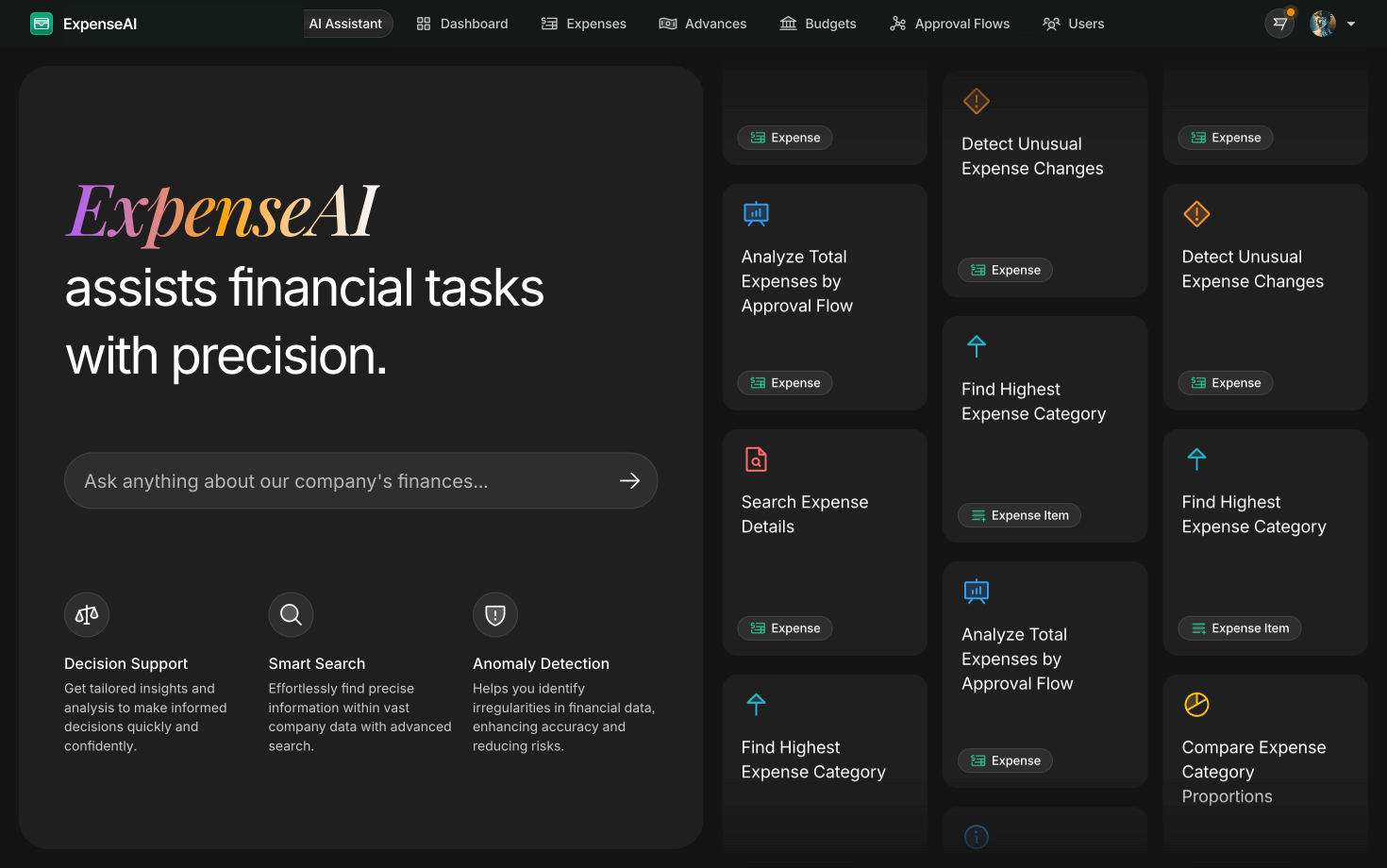 AI Assistant for Finance Managers